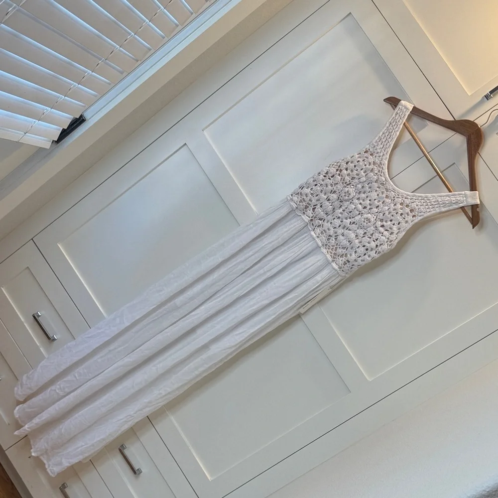 bishop + young White Crochet Maxi Dress - Picture 11 of 13